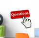 Questions Button and Mouse Wall Decal