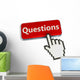 Questions Button and Mouse Wall Decal