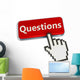 Questions Button and Mouse Wall Decal