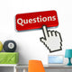 Questions Button and Mouse Wall Decal