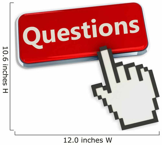 Questions Button and Mouse Wall Decal