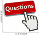 Questions Button and Mouse Wall Decal