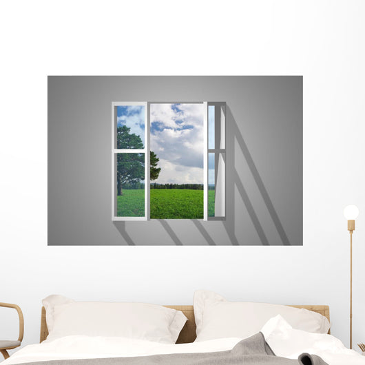 Opening Windowview on Nature Wall Mural