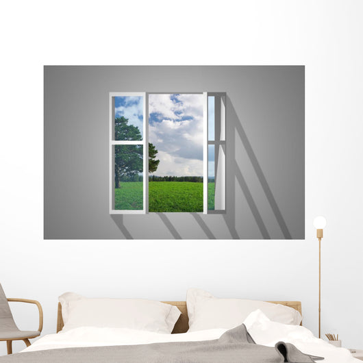 Opening Windowview on Nature Wall Mural