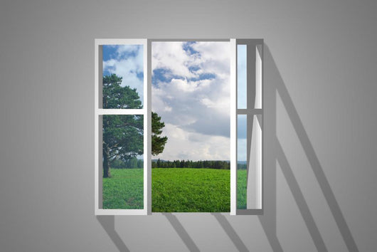 Opening Windowview on Nature Wall Mural