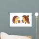 Family Fun Hedgehogs Vector