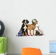 Group Patriotic Dogs and