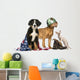 Group Patriotic Dogs and