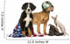 Group Patriotic Dogs and