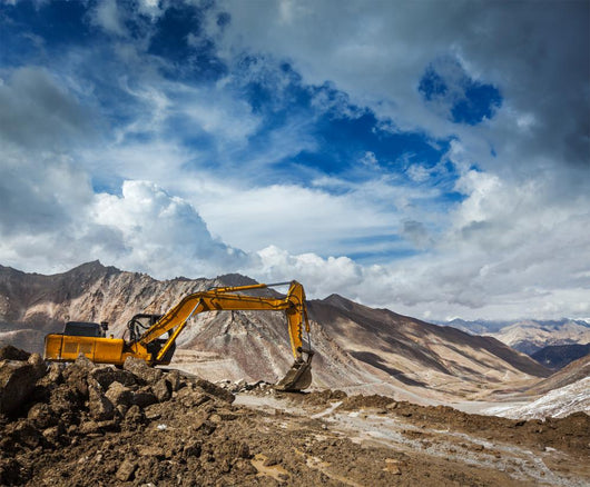Road Construction Mountains Himalayas
