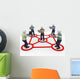 laptop men net Wall Decal