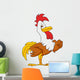 Rooster cartoon waving Wall Decal