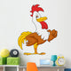 Rooster cartoon waving Wall Decal