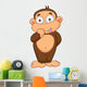 Cute Monkey Cartoon Wall Decal