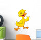 Cute Baby Chicken Waving Wall Decal