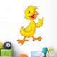 Cute Baby Chicken Waving Wall Decal