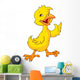 Cute Baby Chicken Waving Wall Decal