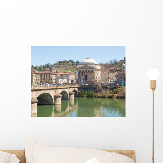River Po Turino Wall Mural