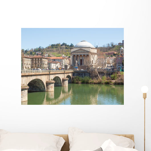 River Po Turino Wall Mural