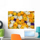 yellow and white bridal flowers Wall Mural