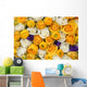 yellow and white bridal flowers Wall Mural