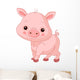 Fun zoo. Pig Wall Decal