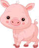 Fun zoo. Pig Wall Decal