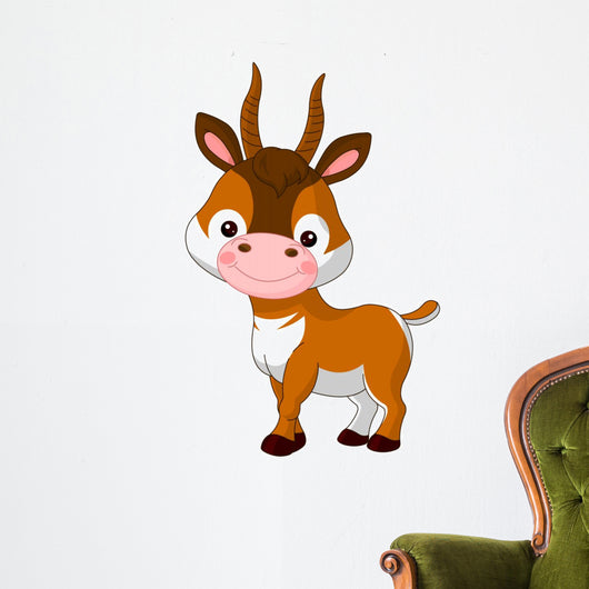 Fun zoo. Antelope Wall Decal