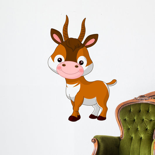Fun zoo. Antelope Wall Decal