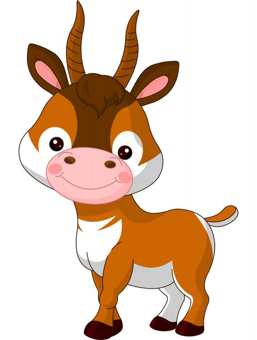 Fun zoo. Antelope Wall Decal