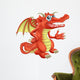 Red Dragon Wall Decal