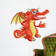 Red Dragon Wall Decal