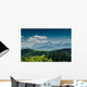 Mountains With Blue Sky And Forrest Scenery Wall Mural