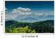 Mountains With Blue Sky And Forrest Scenery Wall Mural