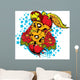Flying skulls Wall Decal