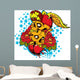 Flying skulls Wall Decal