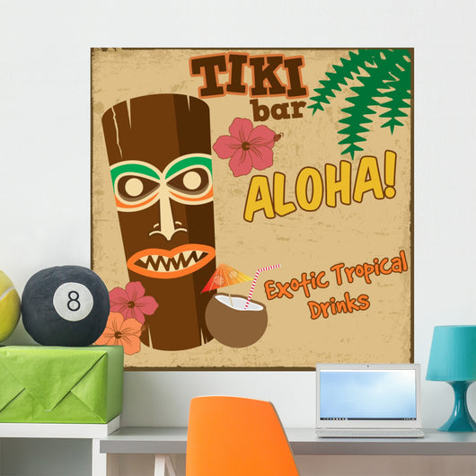 Tiki Bar Vintage Poster