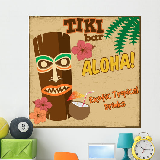 Tiki Bar Vintage Poster