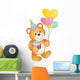 Happy Birthday Teddy Bear Wall Decal