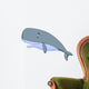Cute sperm whale cartoon Wall Decal