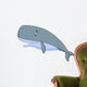 Cute sperm whale cartoon Wall Decal