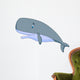 Cute sperm whale cartoon Wall Decal