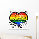 Lgbt Love Rainbow Heart Wall Decal