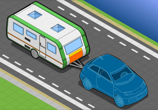 Isometric Roulotte and Car