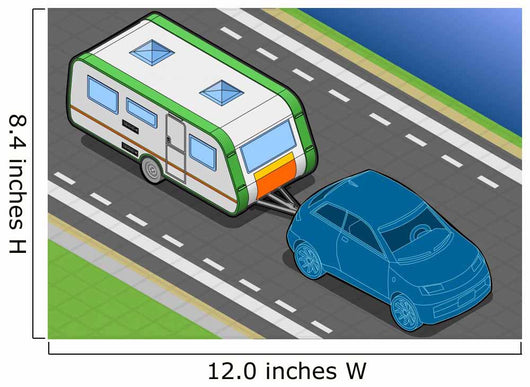Isometric Roulotte and Car