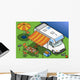 isometric camper Wall Mural