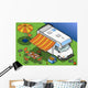 isometric camper Wall Mural