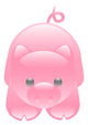 Cute Cartoon Pig Wall Decal