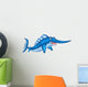 Cute Cartoon Swordfish Wall Decal