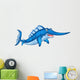 Cute Cartoon Swordfish Wall Decal